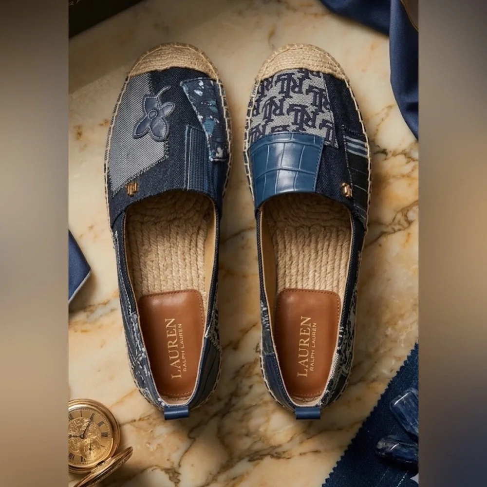 Polo Shoes by Ralph Lauren Navy Espadrilles